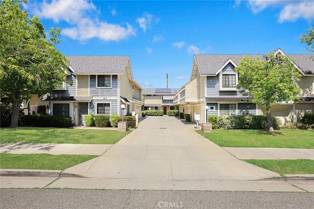 32 N 4th St Unit B, Alhambra, CA 91801 - view of front of home with a front yard and concrete driveway