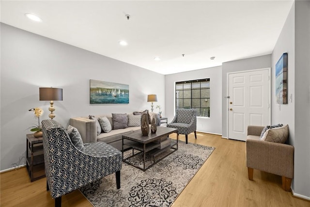 32 N 4th St Unit B, Alhambra, CA 91801 - living area with light wood-style flooring and recessed lighting
