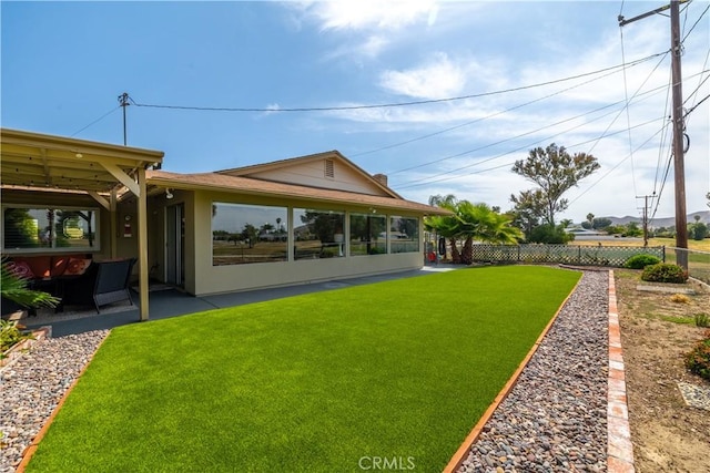26190 Ridgemoor Rd, Menifee, CA 92586 - back of property featuring a patio area and stucco siding