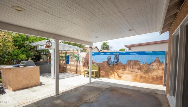 1207 S L St, Oxnard, CA 93033 - fenced backyard with a patio and exterior kitchen