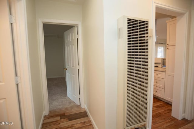 1207 S L St, Oxnard, CA 93033 - hallway with a heating unit and light wood finished floors
