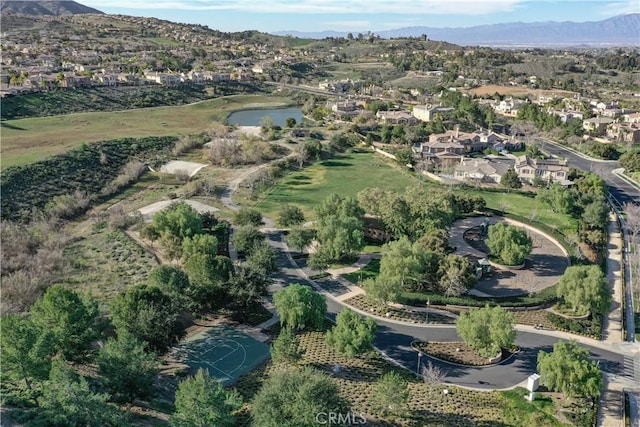 8851 Soothing Ct, Corona, CA 92883 - aerial view of property and surrounding area featuring a water and mountain view and nearby suburban area