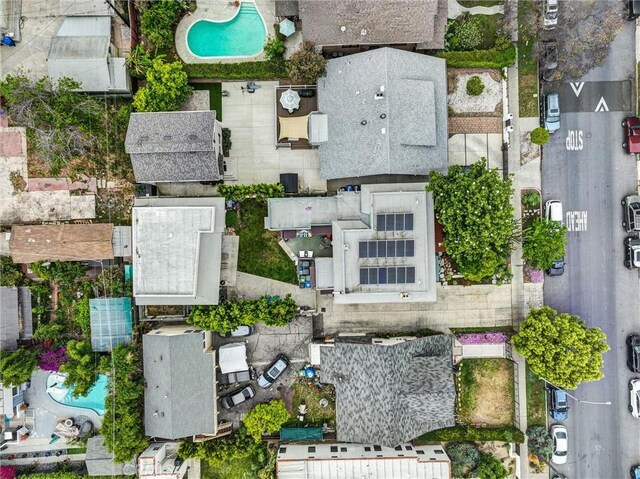 163 S Kingsley, Los Angeles, CA 90004 - aerial view of a pool