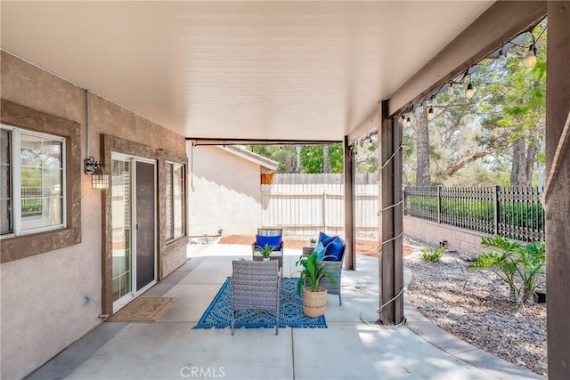 11015 Charleston St, Rancho Cucamonga, CA 91701 - view of patio featuring an outdoor hangout area