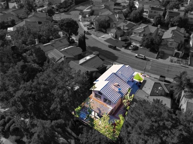 11015 Charleston St, Rancho Cucamonga, CA 91701 - aerial view of residential area featuring property parcel outlined