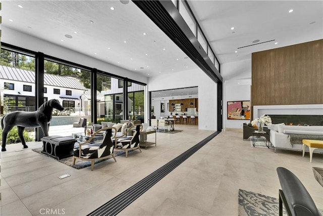 25057 Lewis And Clark Rd, Hidden Hills, CA 91302 - building lobby with a high ceiling and recessed lighting