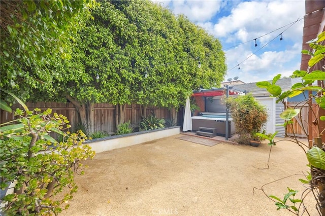 310 Hermosa, Long Beach, CA 90802 - fenced backyard with a hot tub and a patio