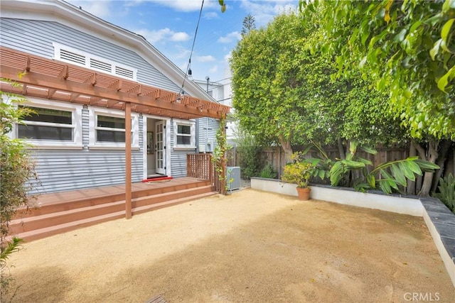 310 Hermosa, Long Beach, CA 90802 - view of patio / terrace with a pergola and a wooden deck