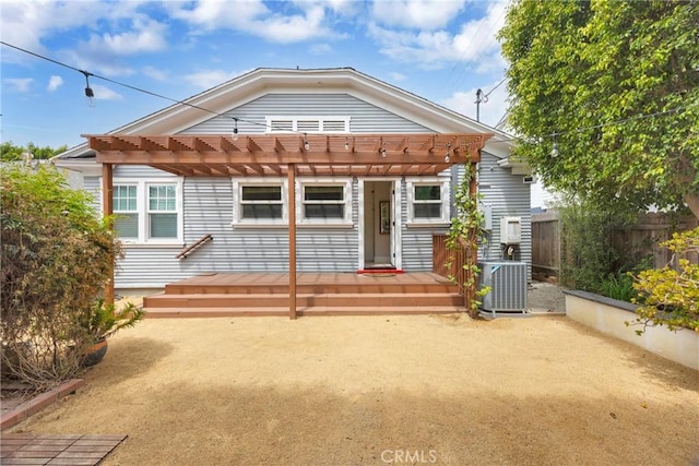 310 Hermosa, Long Beach, CA 90802 - view of front of home featuring a pergola and a deck