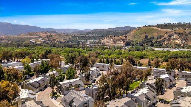 6211 Newhaven Ct Unit 128, Yorba Linda, CA 92887 - aerial view of residential area featuring a mountain backdrop