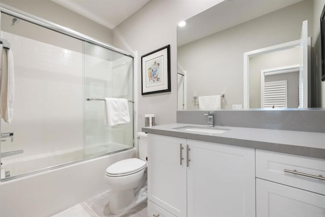 2896 Via Alta Pl, San Diego, CA 92108 - full bath with toilet, vanity, and combined bath / shower with glass door