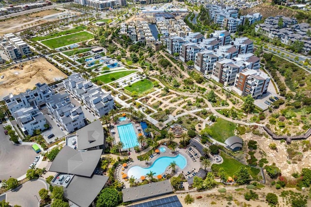 2896 Via Alta Pl, San Diego, CA 92108 - aerial view of property's location with a pool