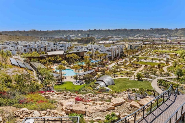2896 Via Alta Pl, San Diego, CA 92108 - bird's eye view of a pool area