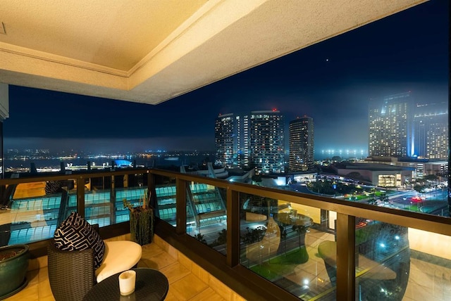 200 Harbor Dr Unit 1502, San Diego, CA 92101 - balcony at night with a view of city lights