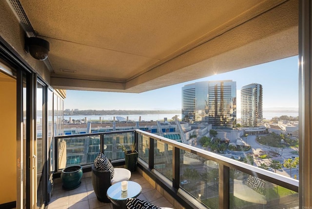200 Harbor Dr Unit 1502, San Diego, CA 92101 - balcony featuring a water view and a city view