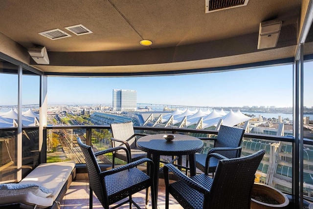 200 Harbor Dr Unit 1502, San Diego, CA 92101 - balcony featuring a water view