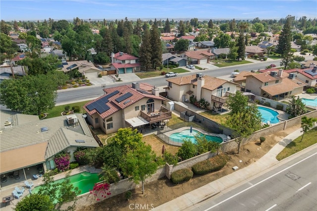 7209 Copper Creek Way, Bakersfield, CA 93308 - aerial perspective of suburban area with a pool area
