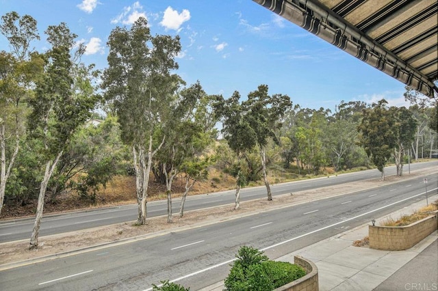 5377 Lake Murray Blvd, La Mesa, CA 91942 - view of asphalt street with view of wooded area