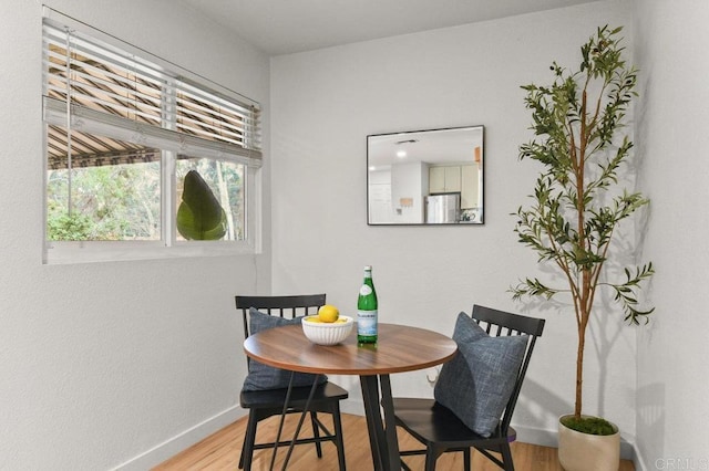 5377 Lake Murray Blvd, La Mesa, CA 91942 - dining room featuring baseboards and light wood-type flooring