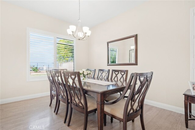 18559 Stonegate Ln, Rowland Heights, CA 91748 - dining space with a chandelier, baseboards, and light wood-style floors