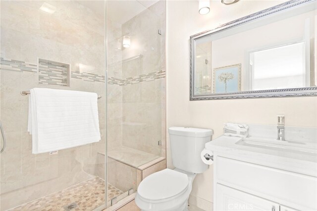 18559 Stonegate Ln, Rowland Heights, CA 91748 - bathroom with toilet, a shower stall, and vanity