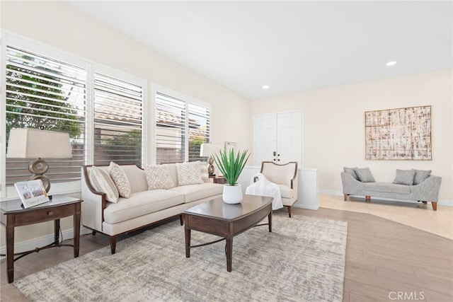 18559 Stonegate Ln, Rowland Heights, CA 91748 - living area with wood finished floors, recessed lighting, and baseboards