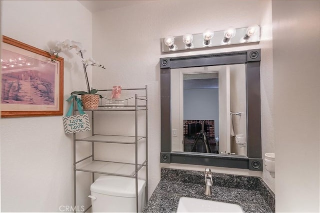 821 S Cerritos Ave Unit 17, Azusa, CA 91702 - half bathroom with toilet and vanity