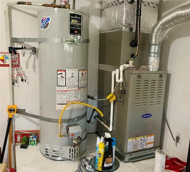 11 Jasmine Creek Ln, Laguna Hills, CA 92653 - utility room with secured water heater and heating unit