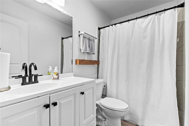 18534 Dylan St, Porter Ranch, CA 91326 - bathroom with toilet, vanity, and a shower with curtain
