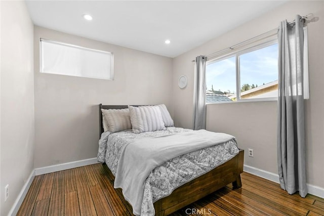 18534 Dylan St, Porter Ranch, CA 91326 - bedroom featuring baseboards, recessed lighting, and wood finished floors
