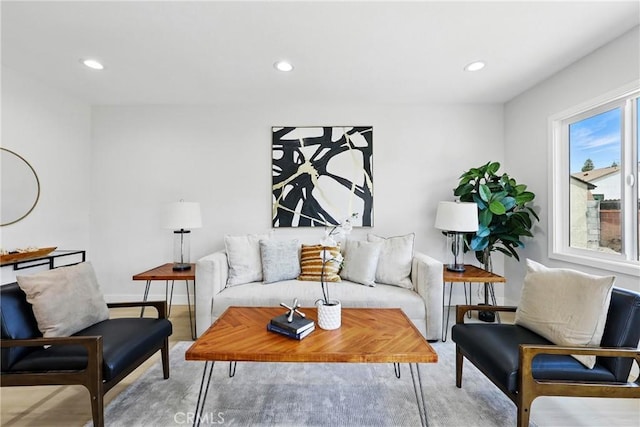 12632 Halcourt Ave, Norwalk, CA 90650 - living room featuring recessed lighting and baseboards
