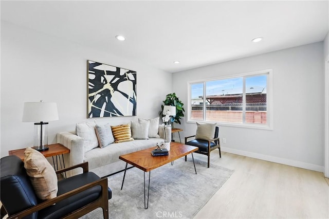 12632 Halcourt Ave, Norwalk, CA 90650 - living room with wood finished floors, recessed lighting, and baseboards