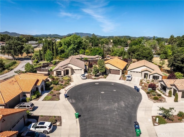8640 Erika Ct, Atascadero, CA 93422 - aerial perspective of suburban area with a mountain backdrop