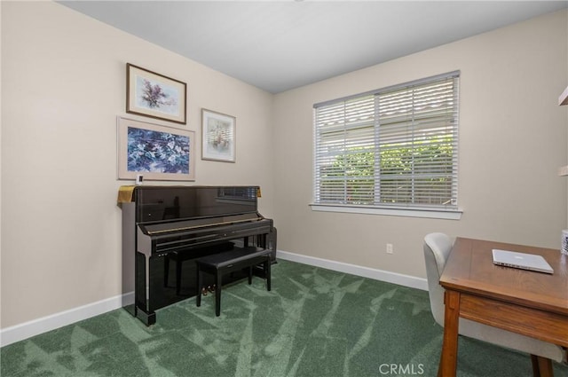 8640 Erika Ct, Atascadero, CA 93422 - living area with baseboards, carpet floors, and a desk
