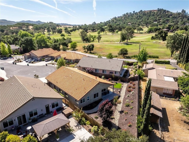 8640 Erika Ct, Atascadero, CA 93422 - aerial view of residential area with a mountain backdrop and a golf club