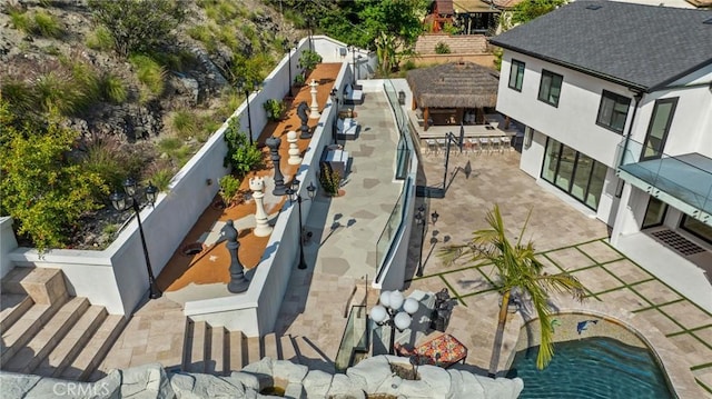 2223 Flintridge Dr, Glendale, CA 91206 - view from above of property