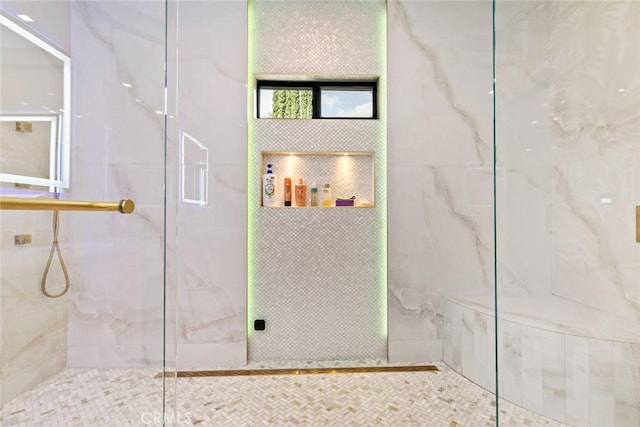 2223 Flintridge Dr, Glendale, CA 91206 - full bathroom with a marble finish shower