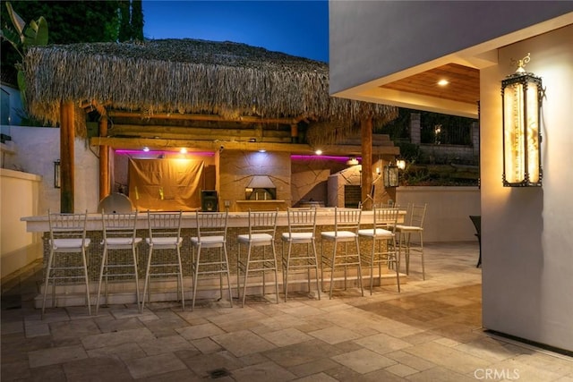 2223 Flintridge Dr, Glendale, CA 91206 - patio at twilight with a patio area