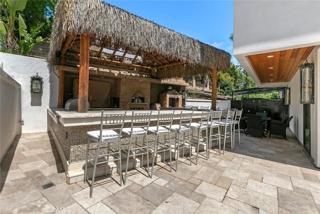 2223 Flintridge Dr, Glendale, CA 91206 - view of patio with a gazebo