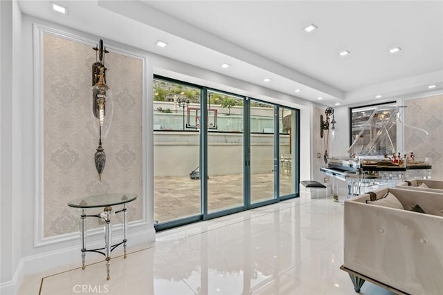2223 Flintridge Dr, Glendale, CA 91206 - kitchen with tile patterned floors and recessed lighting