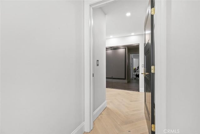 2223 Flintridge Dr, Glendale, CA 91206 - corridor featuring baseboards and recessed lighting