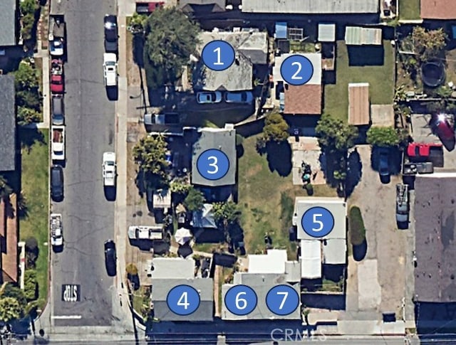 7232 W Cerritos Ave, Stanton, CA 90680 - aerial view of property and surrounding area