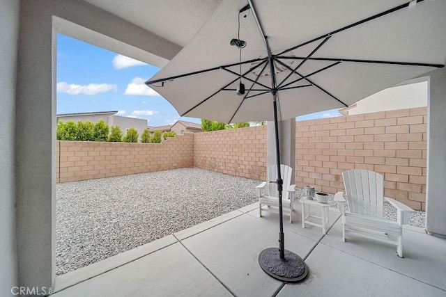 35806 Mccarthy St, Palm Desert, CA 92211 - fenced backyard featuring a patio