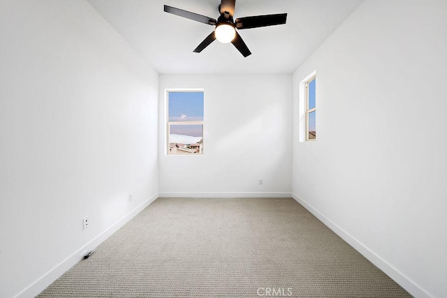 35806 Mccarthy St, Palm Desert, CA 92211 - carpeted empty room featuring ceiling fan and baseboards