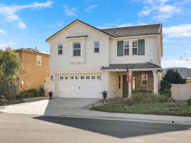 374 Ventasso Way, Fallbrook, CA 92028 - traditional-style house featuring concrete driveway, an attached garage, and covered porch