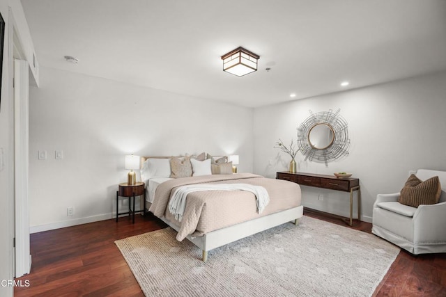 1000 E California Blvd Unit 108, Pasadena, CA 91106 - bedroom featuring wood finished floors, recessed lighting, and baseboards