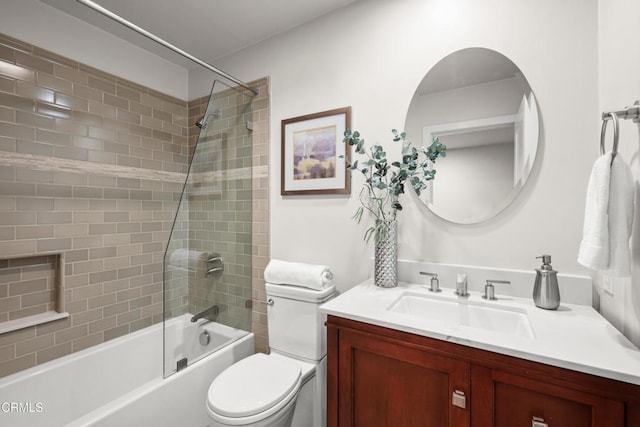 1000 E California Blvd Unit 108, Pasadena, CA 91106 - full bathroom with toilet, vanity, and shower / bathtub combination