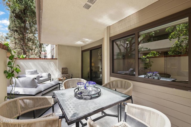 1000 E California Blvd Unit 108, Pasadena, CA 91106 - view of patio / terrace featuring outdoor lounge area and outdoor dining space