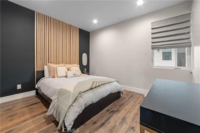 2713 Carnegie Ln Unit B, Redondo Beach, CA 90278 - bedroom featuring wood finished floors, baseboards, and recessed lighting