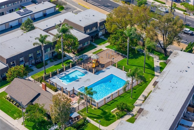 4418 Larwin Ave, Cypress, CA 90630 - bird's eye view of a pool
